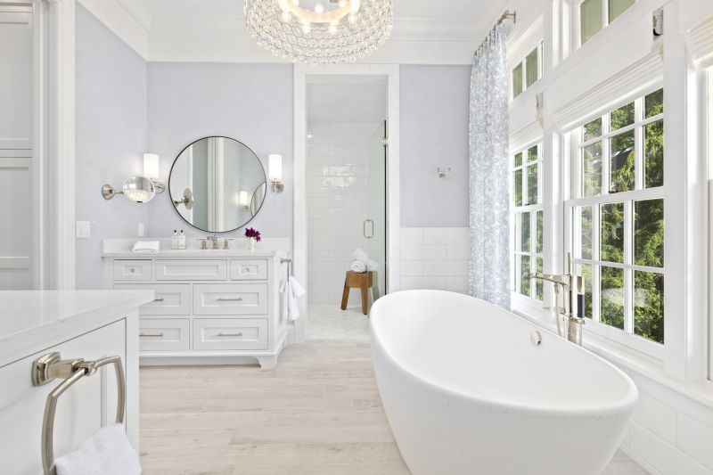 Elegant Bathtub and Tile Work